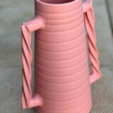 Ceramic vase with wavy handles