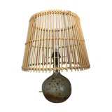 Lampe en grès céramique vintage