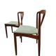 Set of two modern Juliane teak dining chairs by J. Andersen