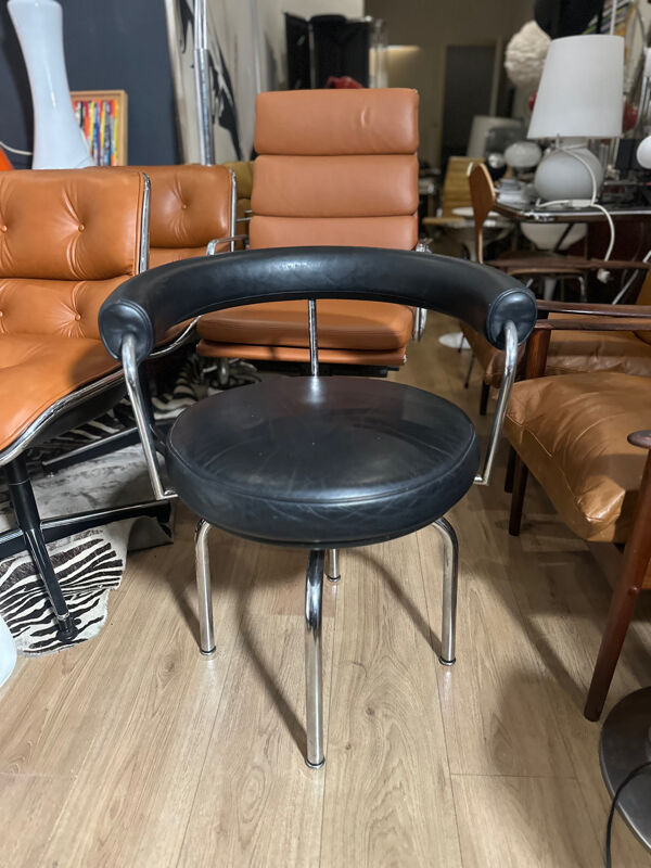 Fauteuil Pivotant LC-7 Le Corbusier édition Cassina années 80