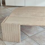 Travertine coffee table
