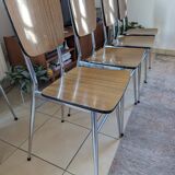 Brown Formica chairs