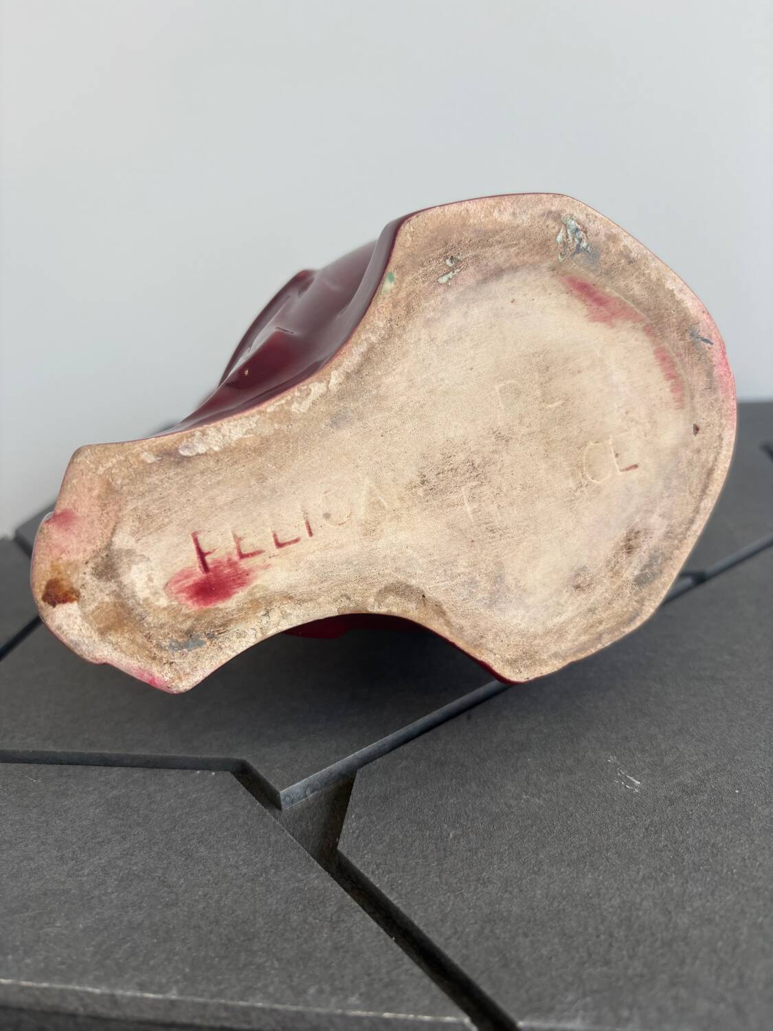 Poët Laval ceramic zoomorphic pelican pitcher