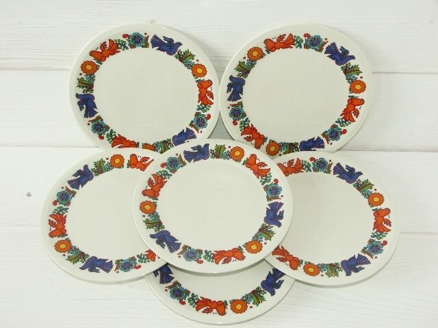 Lot 6 plates Acapulco Villeroy - Boch, 70s