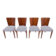 A set of chairs designed by J. Halabala, Czechoslovakia, 1930s. After renovation.