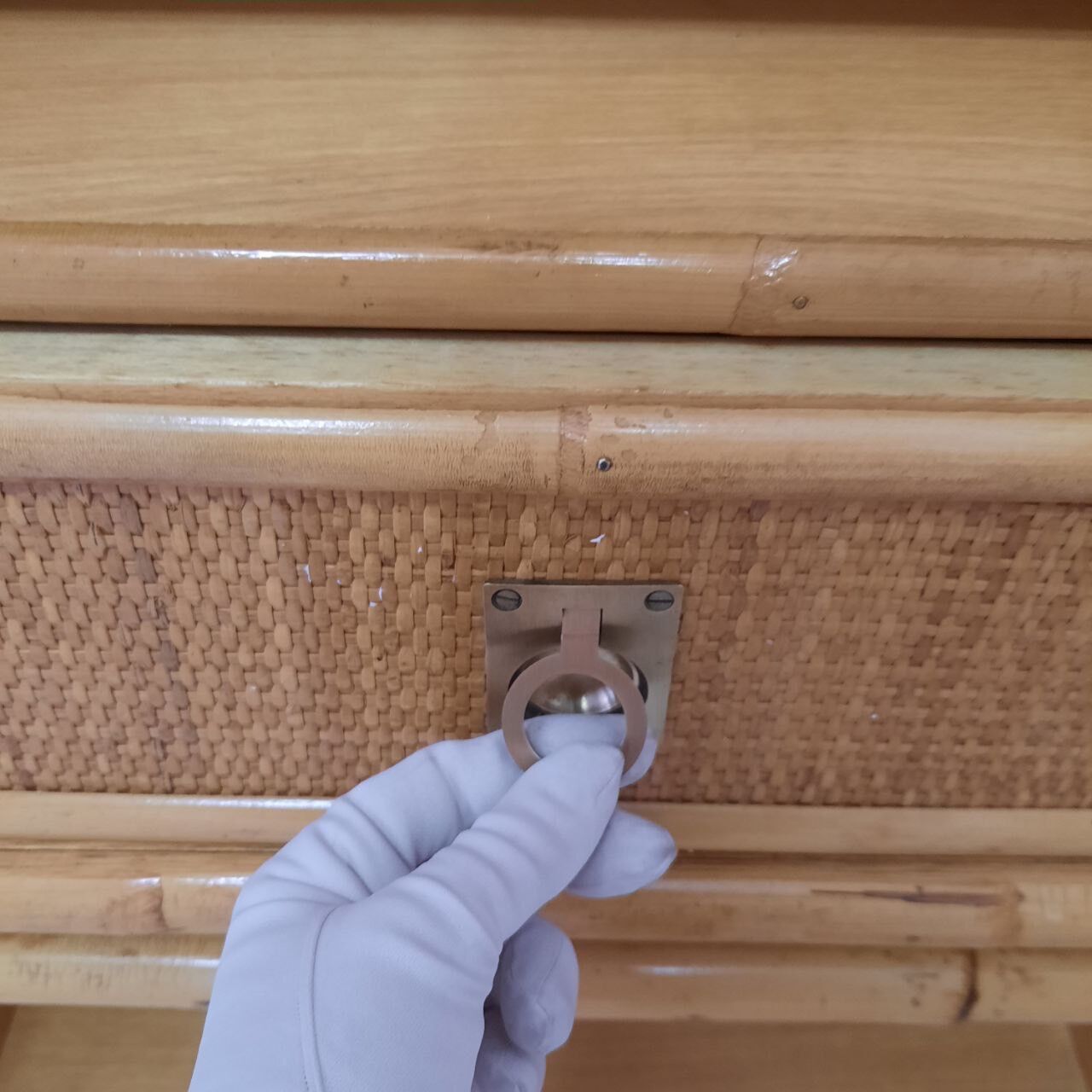 Vintage bamboo bedroom, Dal vera, wicker