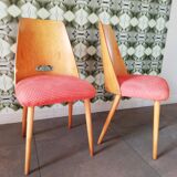 2 Vintage chairs Antonin Suman, Art Deco, Czechoslovakia 1960