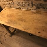 Workshop table, solid wood console