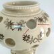 Three Saint-Uze ceramic tealight candle holders, early 20th century