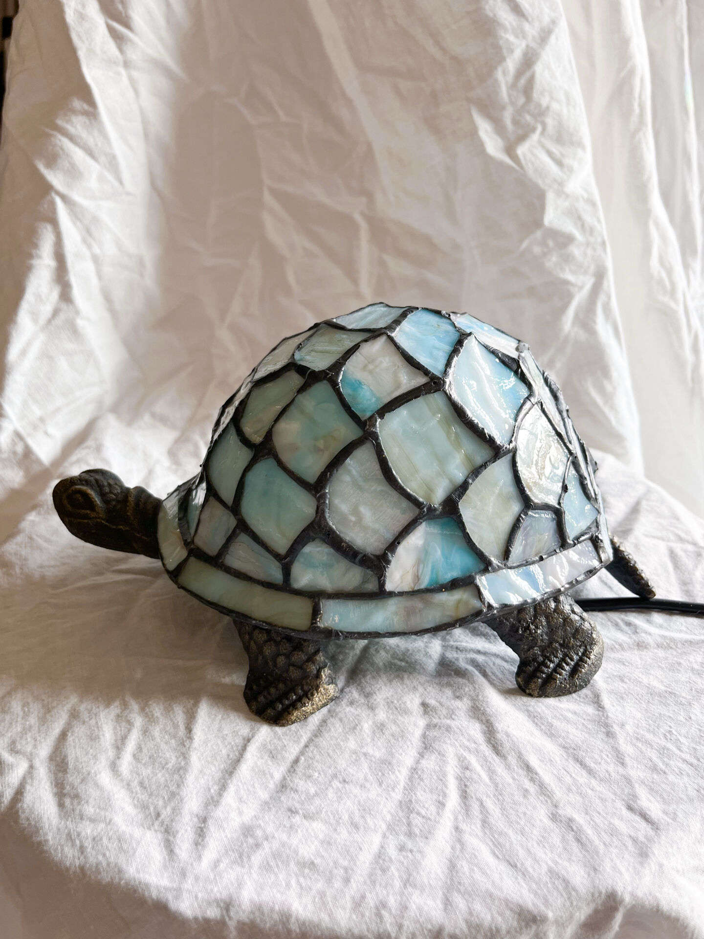 vintage turtle lamp in Tiffany style