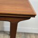 Vintage Scandinavian teak dining table 1970s – 2 integrated extensions