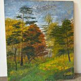 Landscape signed André Gervais from 1976
