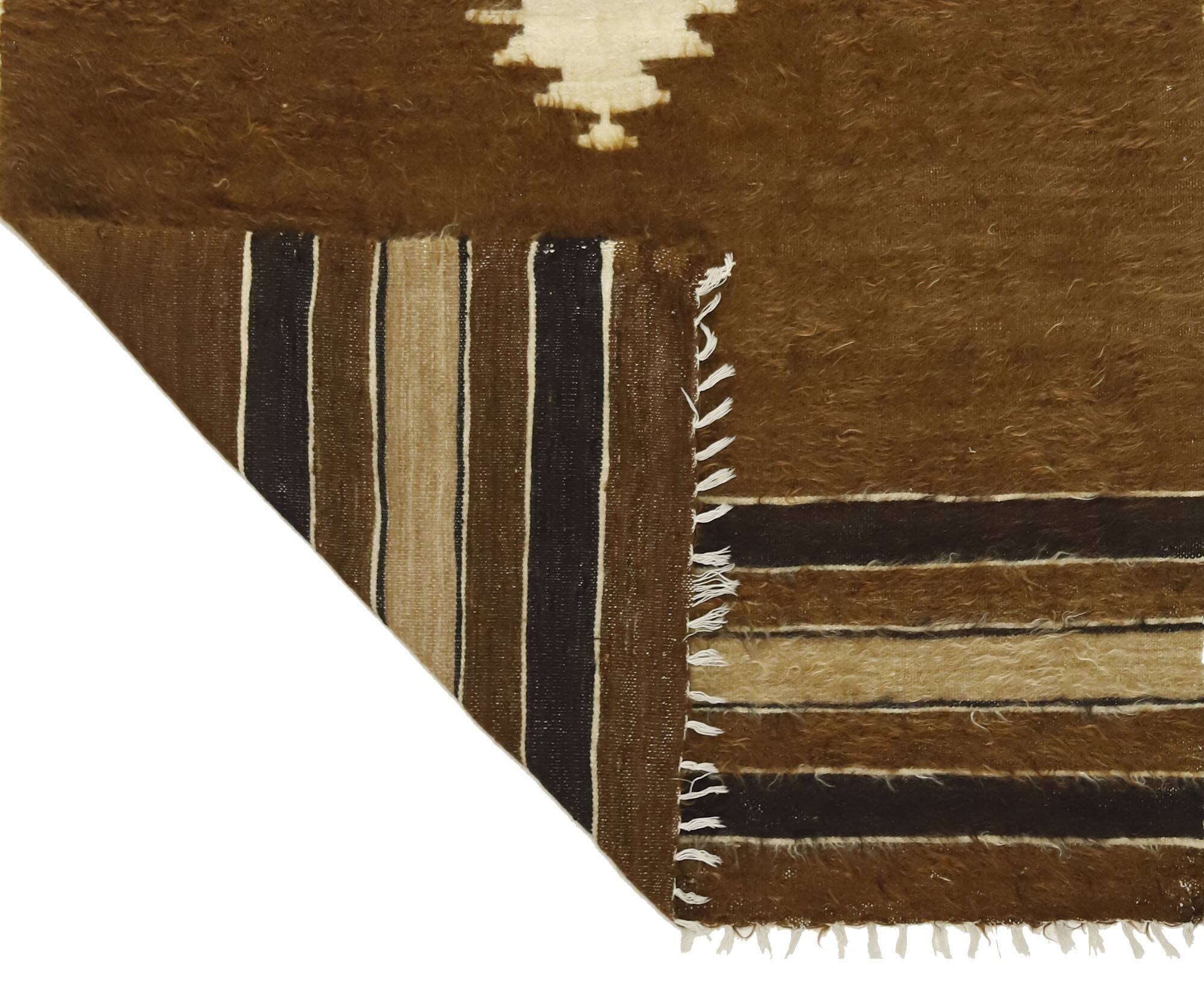 Turkish Anatolian Handmade Vintage Area Kilim Rug 170 cm x 114 cm