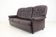 1970s Three-Seat Leather Sofa/ Bed, Czechoslovakia