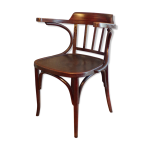 Fauteuil vintage en bois courbé