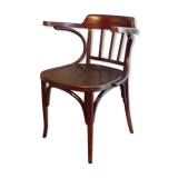 Vintage armchair in curved wood