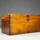 Campaign chest 19th century camphor antique