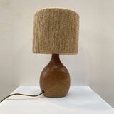 Sandstone lamp and its jute cord lampshade