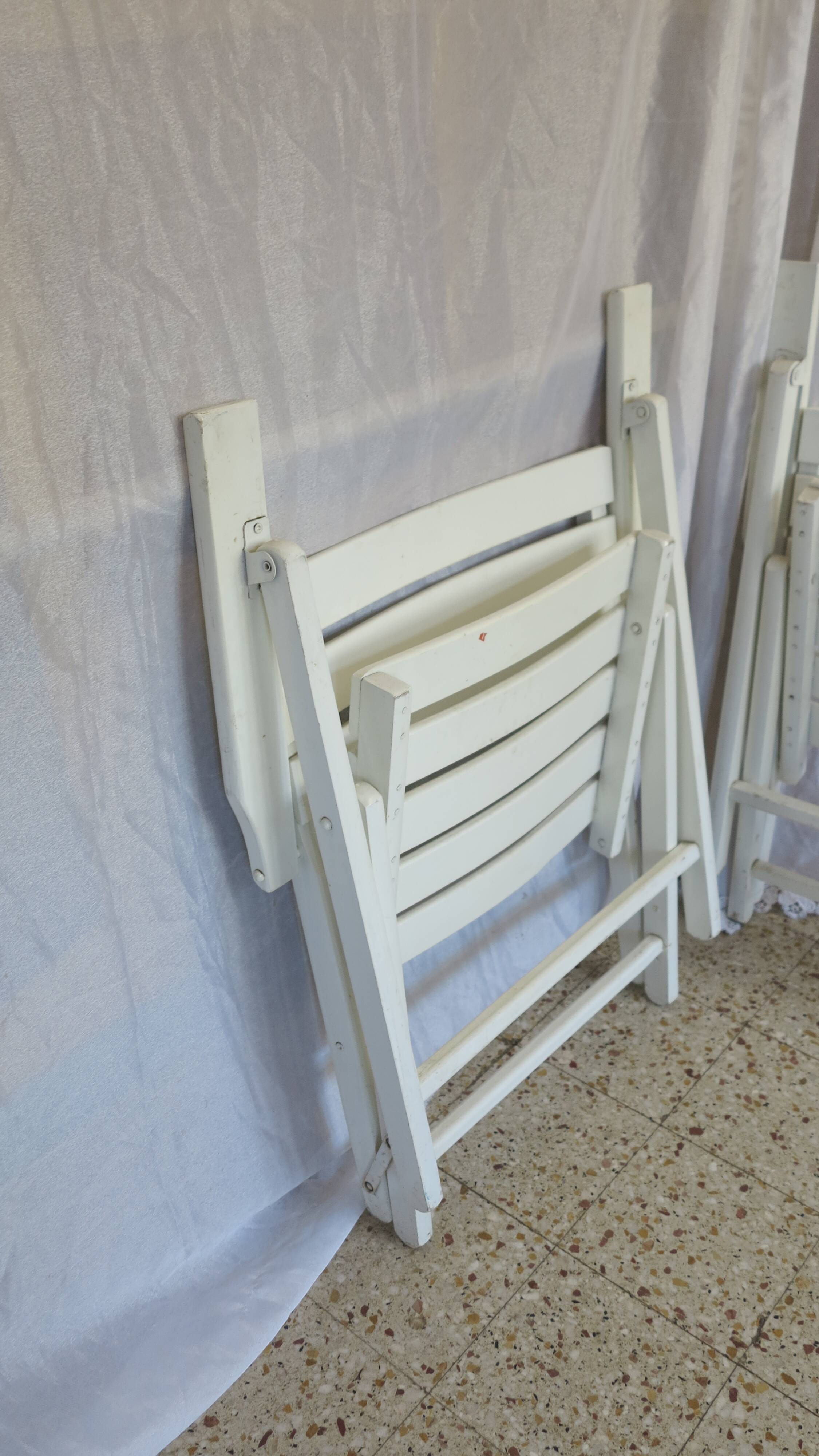 Paire de fauteuils de jardin pliants