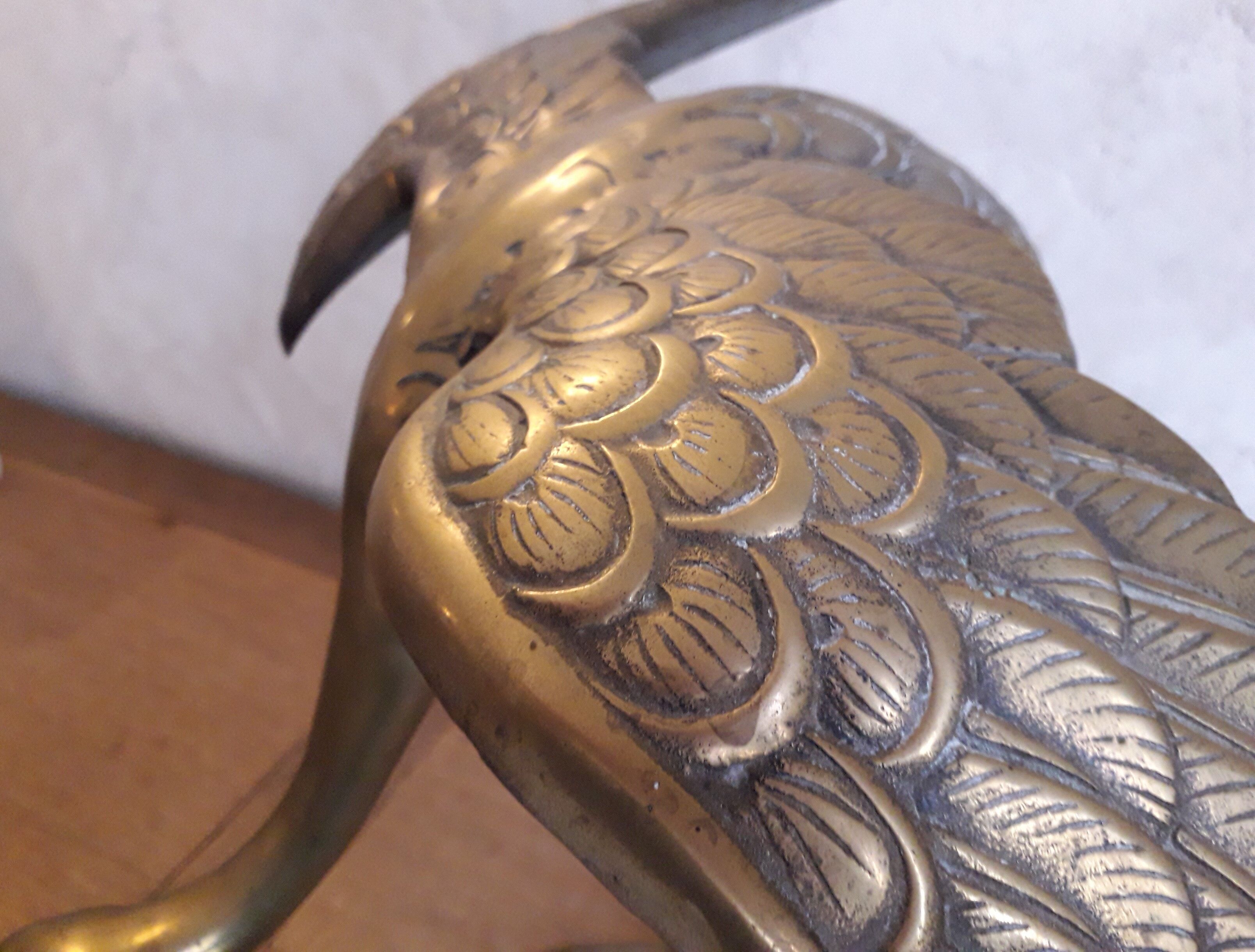 Brass heron