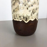 Pottery fat lava multi-color 204-41 floor vase made by Scheurich, 1970s