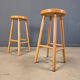 Alpine style chalet stools in wood, set of 11 - 1970s