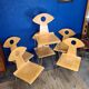 Suite de 6 chaises empilables Yamakado "Cocotte" - circa 1990