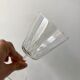 Set of 6 large crystalline glass wine glasses 50-60s