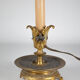 Lampe à poser bronze bougie éléctrifié