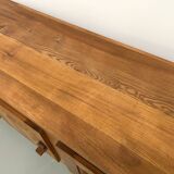 1950s Brutalist Sideboard in Solid Elm