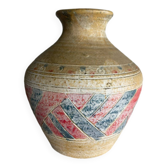 Colorful ethnic vase