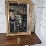 Old Louis Philippe style gilded mirror, 102cm H