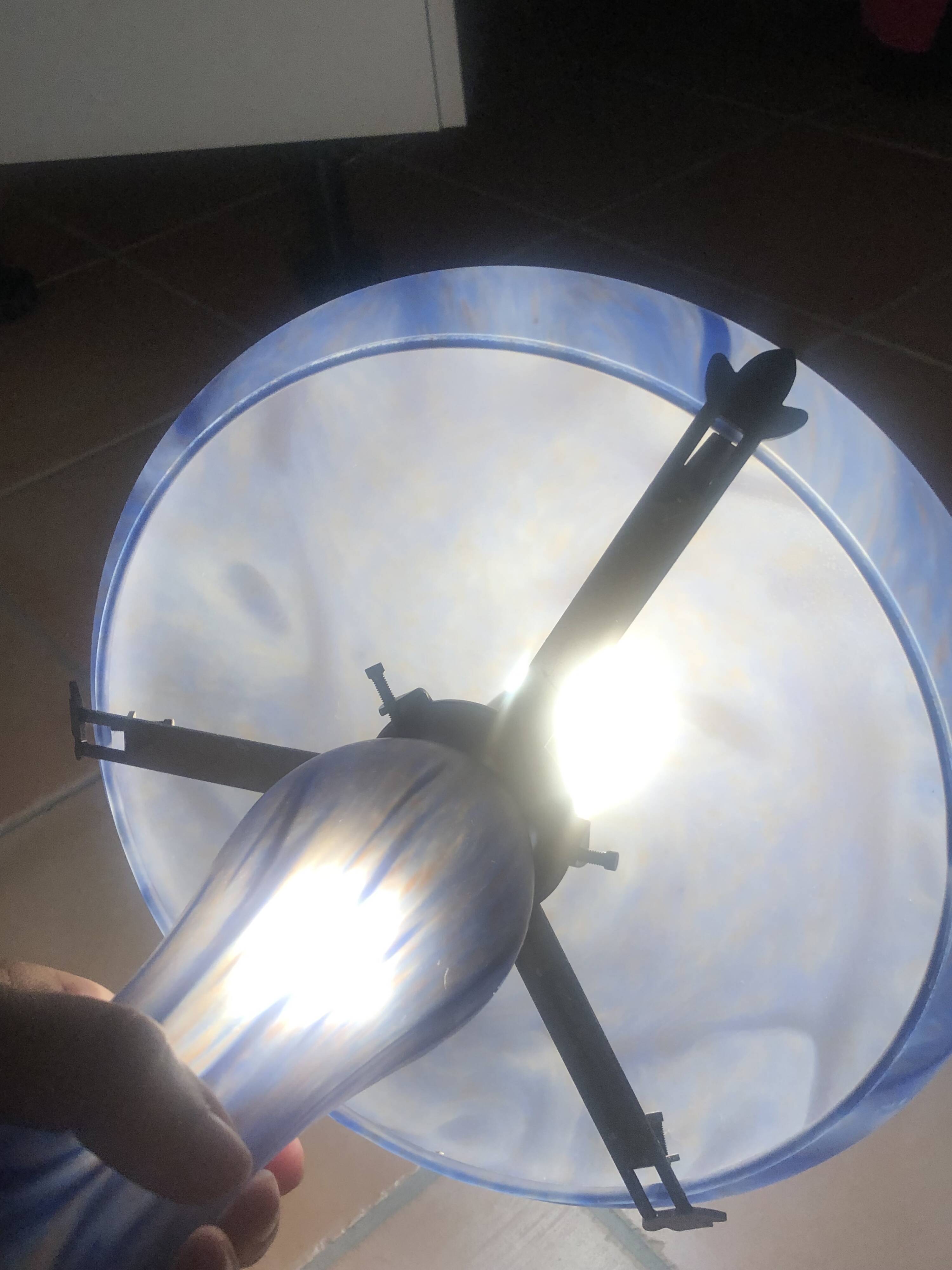 Lampe champignon Verrerie de Vianne