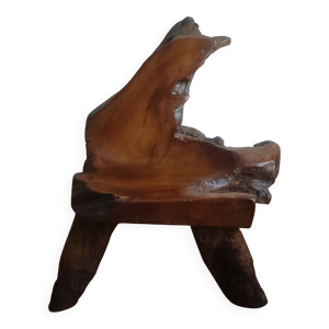 Fauteuil bois exotique