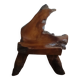 Exotic wood armchair