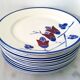 Set of 15 plates art nouveau kg lunéville