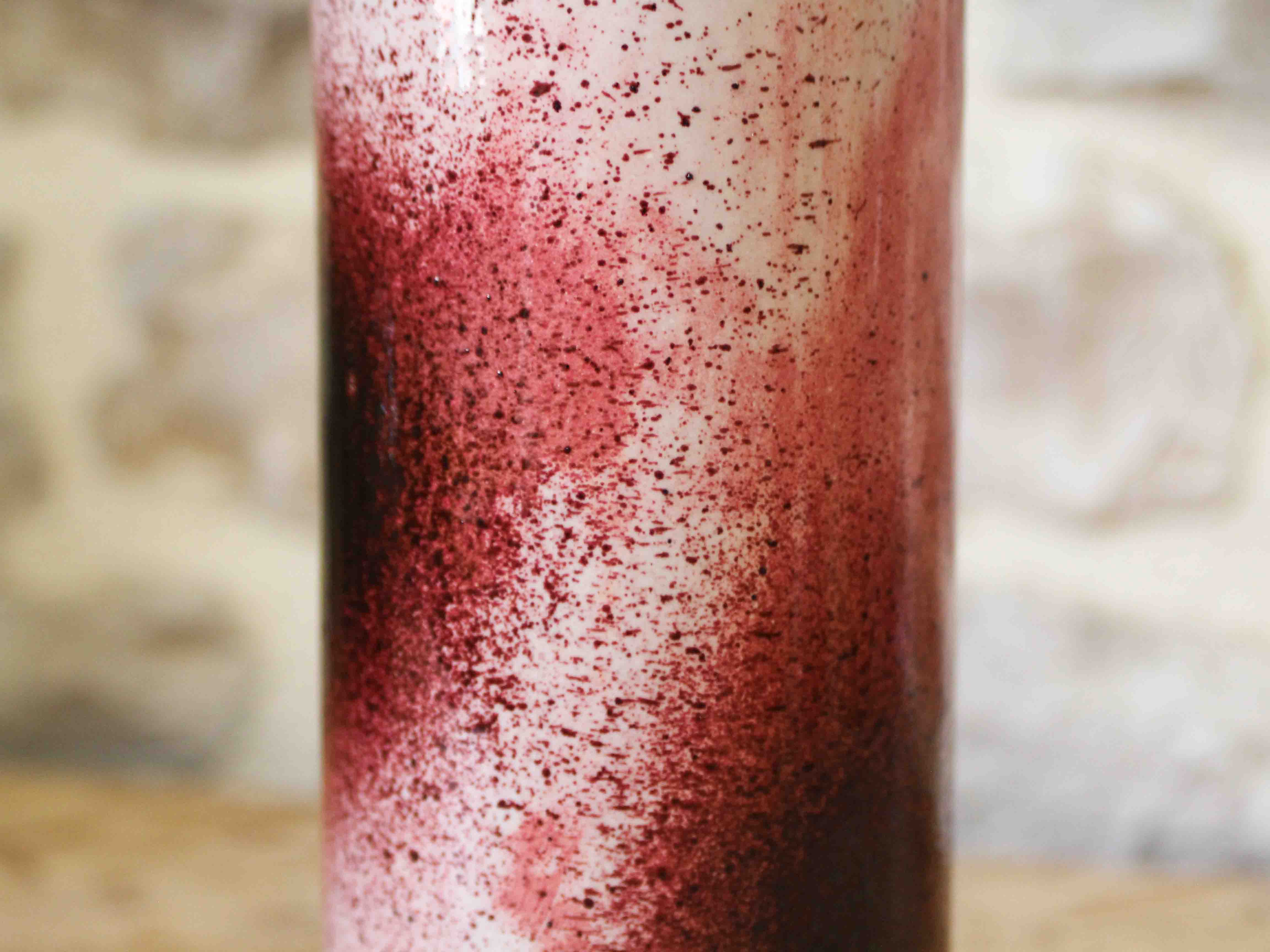 Idlas glazed ceramic cylinder vase