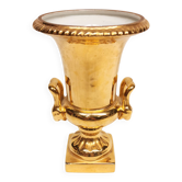 Medici-shaped vase in gilded Paris porcelain.