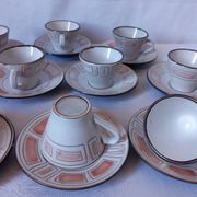Niderviller service in enamelled stoneware