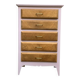 Commode vintage pieds compas rose poudré 1950
