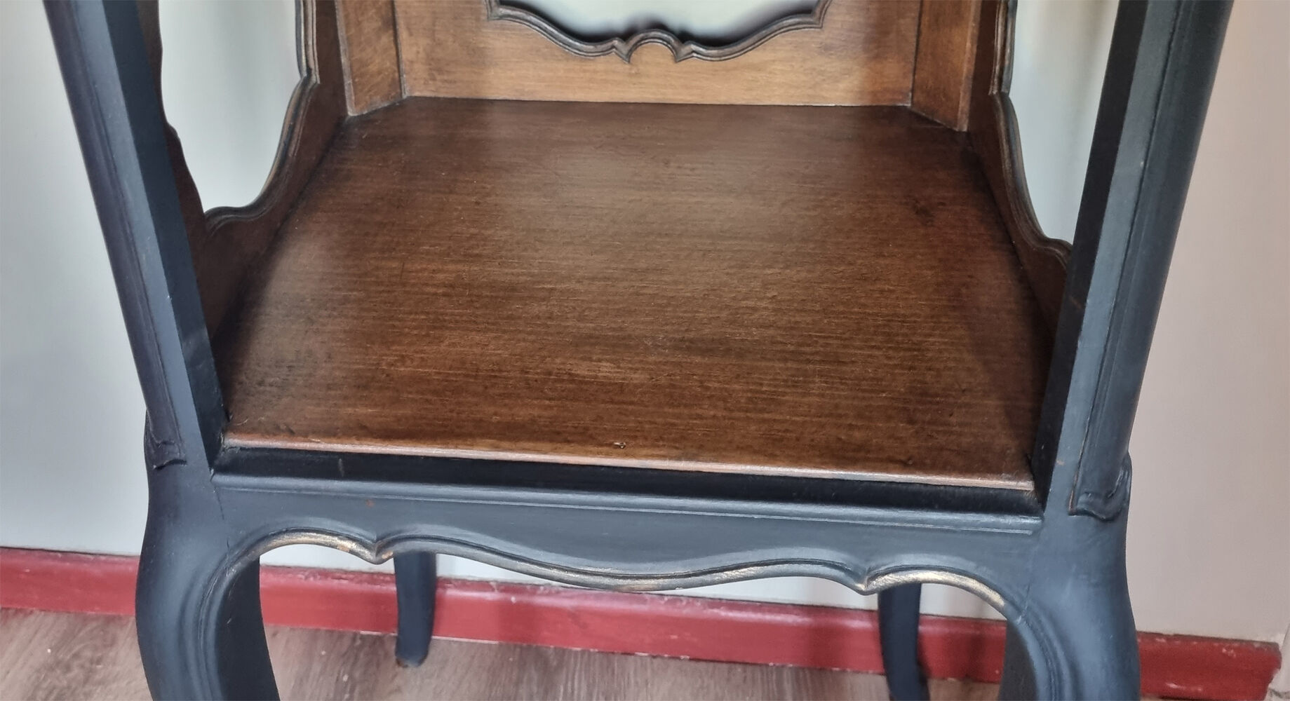 Pair of vintage bedside tables, 60s, Louis XV style, restyled