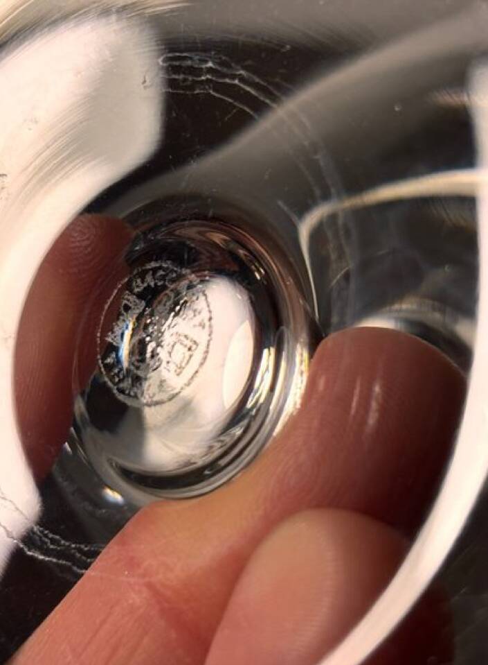 2 verres Baccarat dégustation cognac