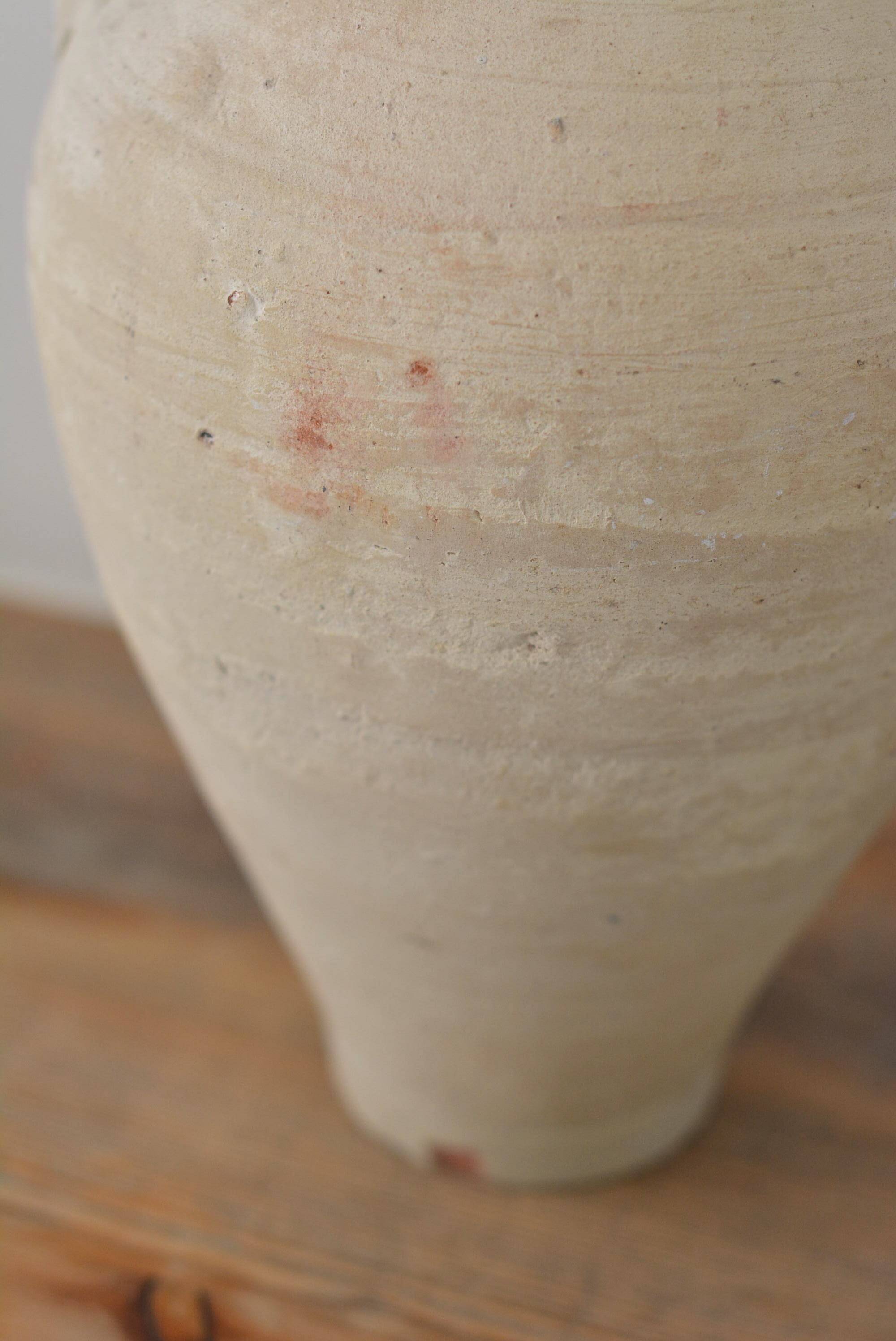 Handcrafted terracotta amphora