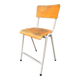 Vintage stackable high stool in beech and metal, 1960s