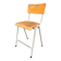 Vintage stackable high stool in beech and metal, 1960s