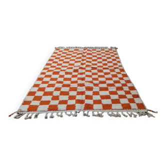 Handmade wool Berber rug 250x150 cm