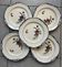 Set of 5 polychrome plates "Velars" Longchamp