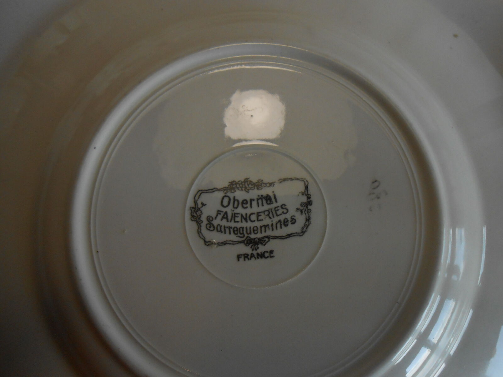 8 plates for dessert obernai Sarreguemines h.loux
