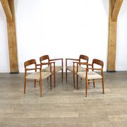 Set Of 4 Model 56 Dining Chairs In Oak By Niels Otto Møller, 1960s