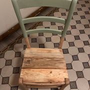 Vintage green wooden chair